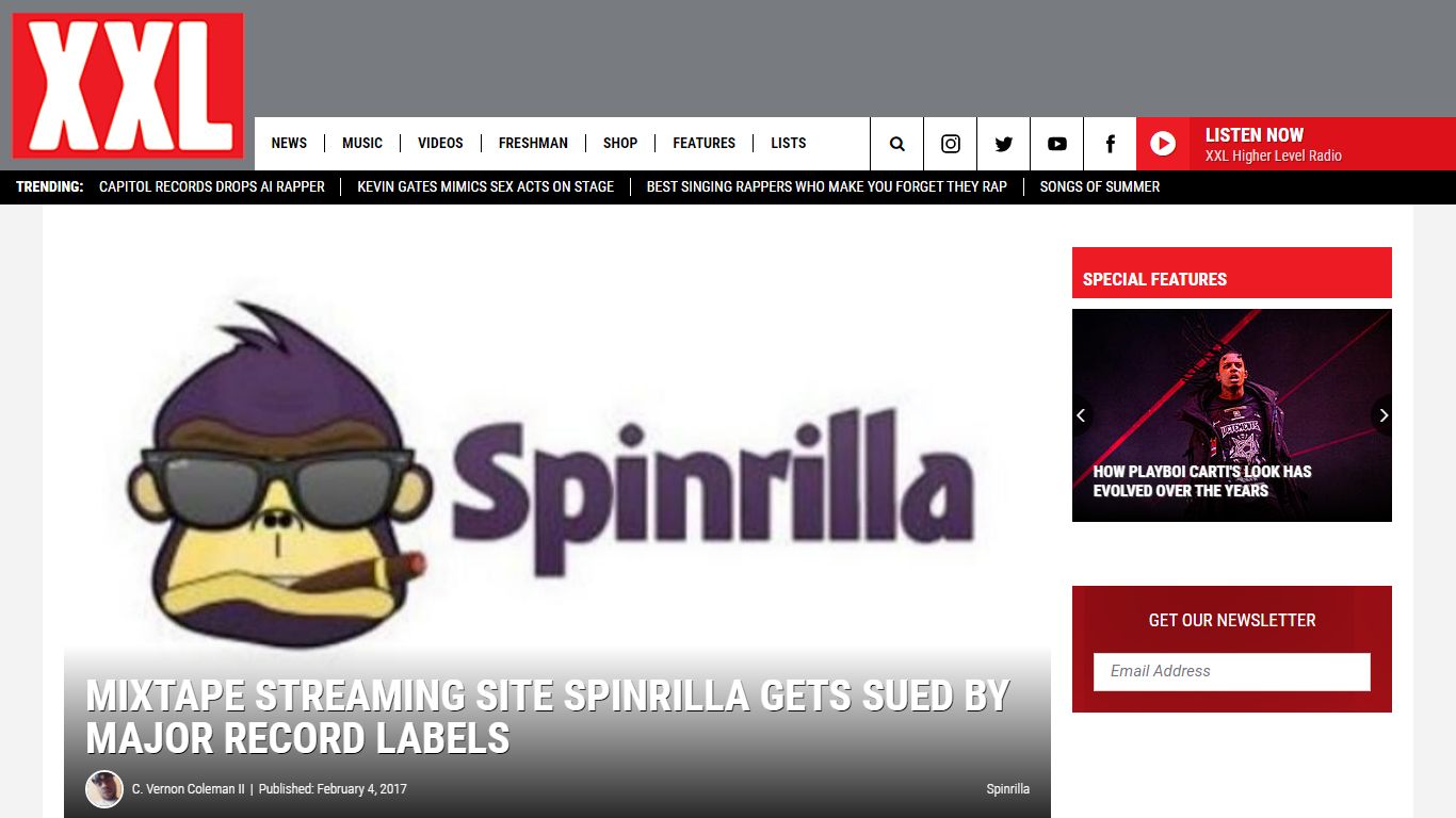 Mixtape Streaming Site Spinrilla Gets Sued by Major Record Labels